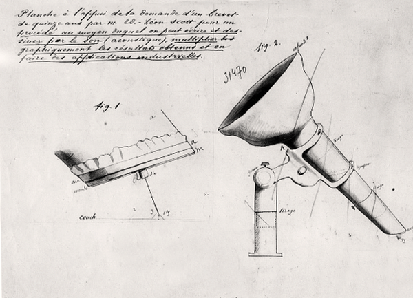 Édouard-Léon Scott de Martinville's phonautograph